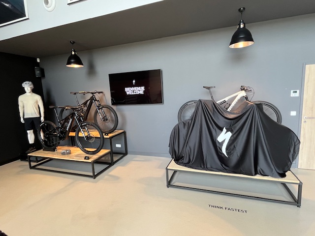 reveal presentation bike showroom cover